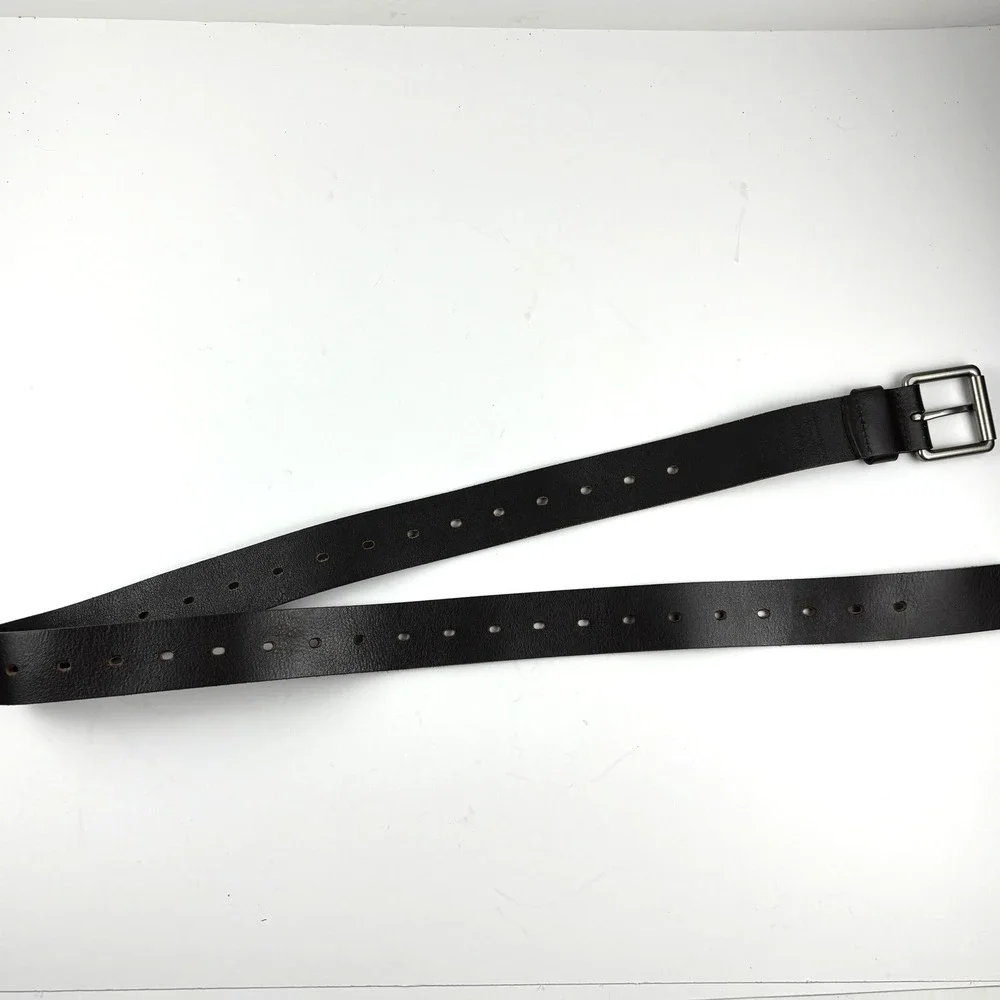 Dickies Leather Belt Mens 40 Brown‎ Genuine Leather Silver Buckle 11GD020027